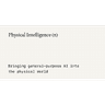 Physical Intelligence ai infrastructure tool logo