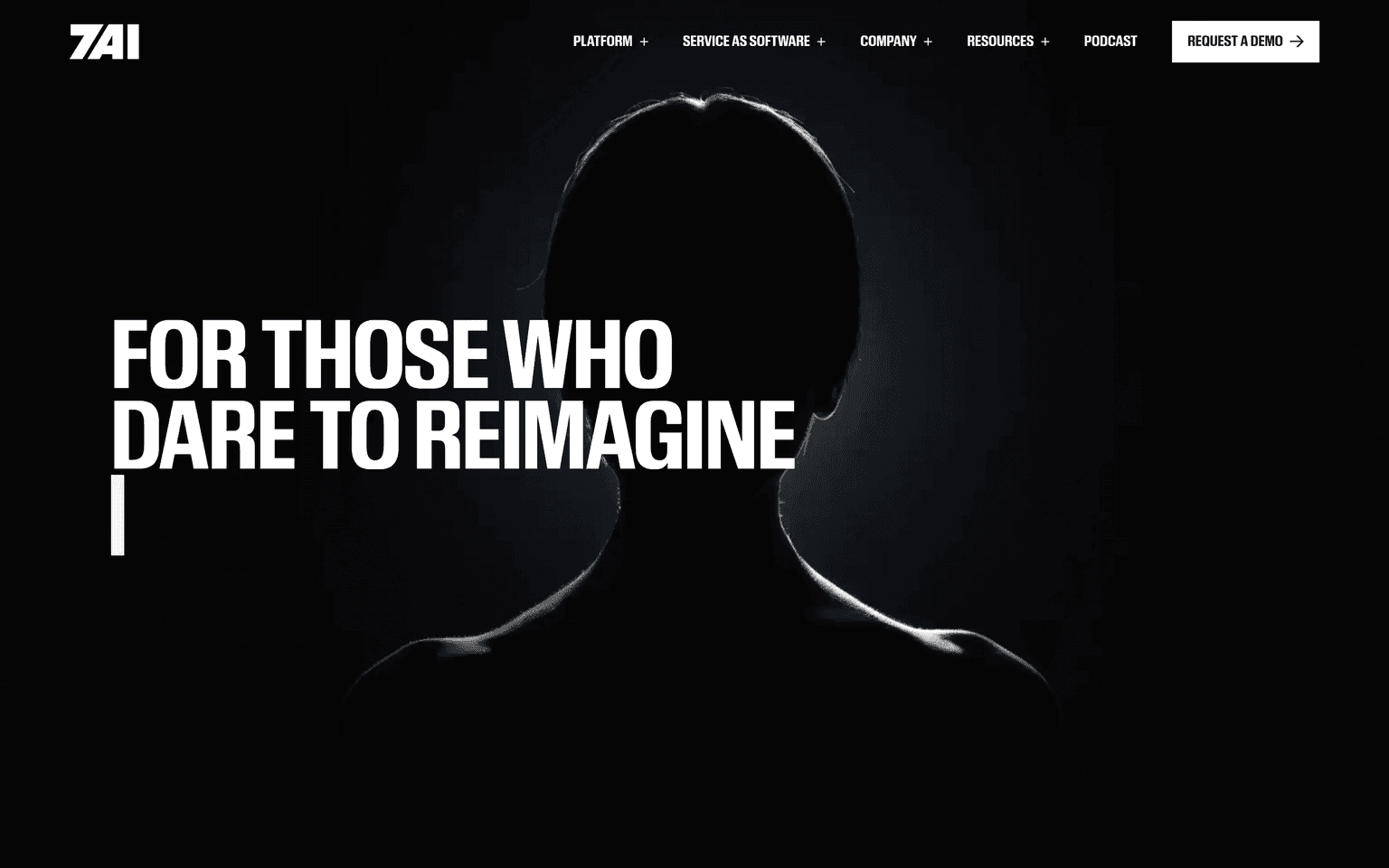 7AI website homepage screenshot showing the product