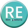 ReimagineHome brand logo mark shown as a square app icon