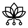 Pollinations brand logo mark shown as a square app icon