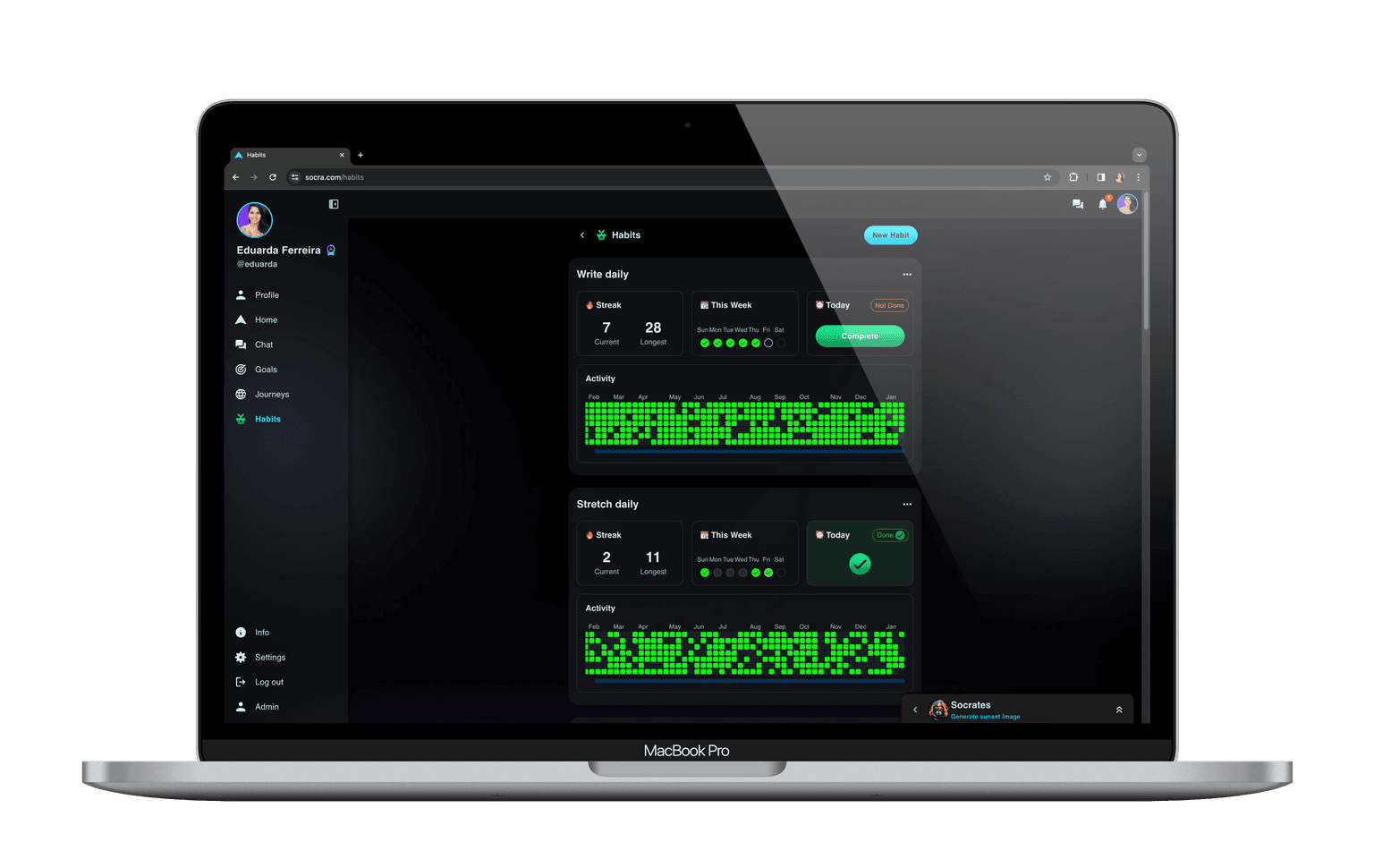 AI-driven goal achievement interface