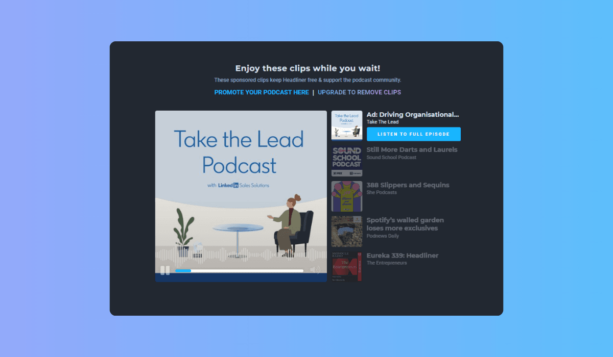 Headliner video creation tool screenshot 2