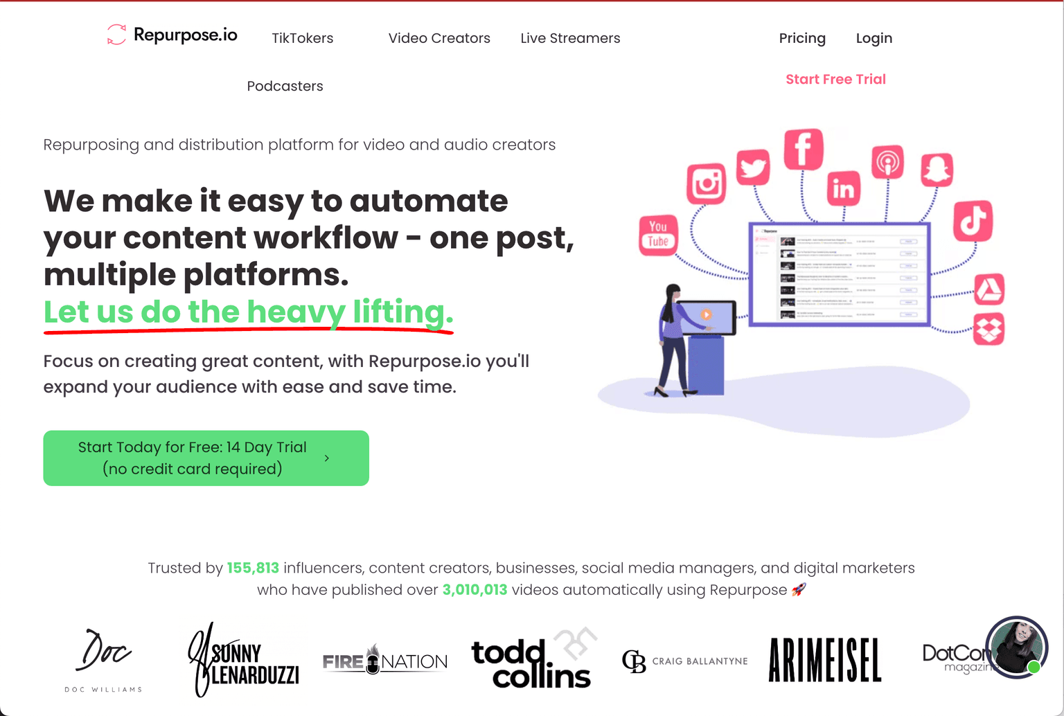 Repurpose.io offers a seamless solution for content creators