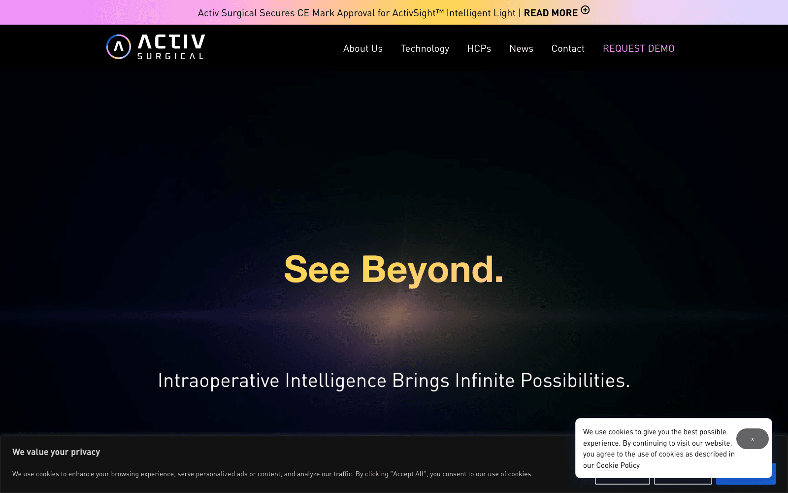 Activ Surgical healthcare tool screenshot