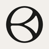 Bayshore logo, a black circular swirl mark on a cream background
