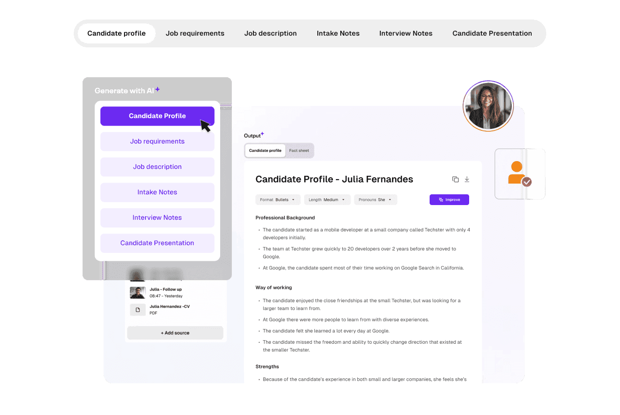 Carv hr & job search tool screenshot