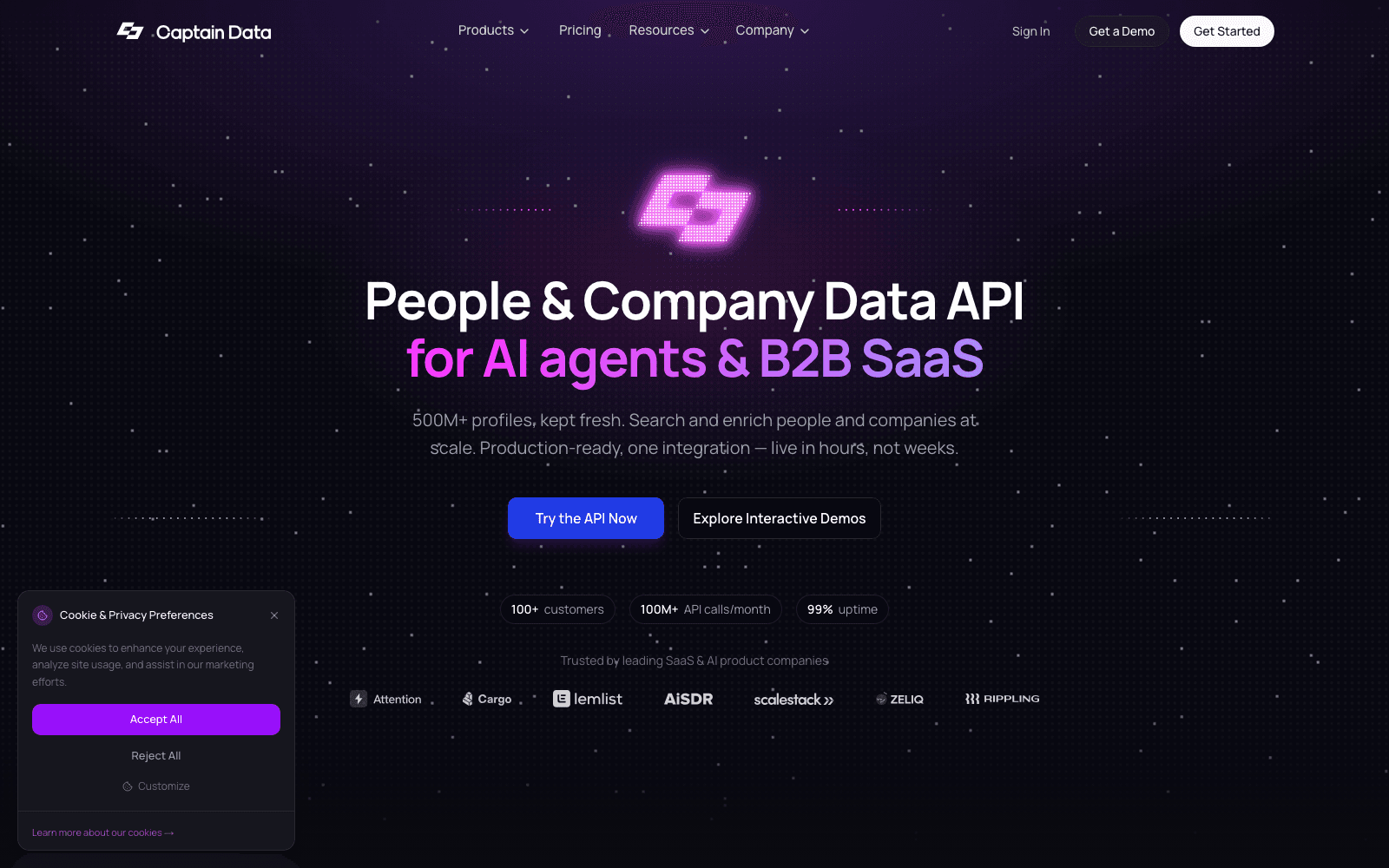 Captain Data developer tools tool screenshot