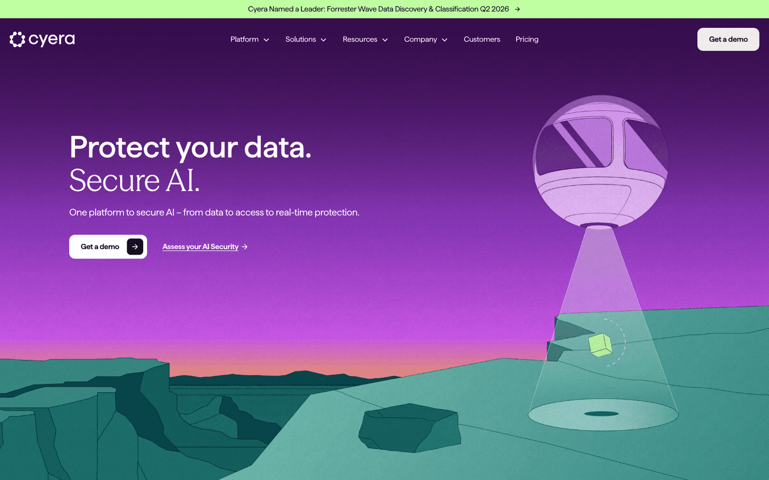 Cyera security & governance tool screenshot