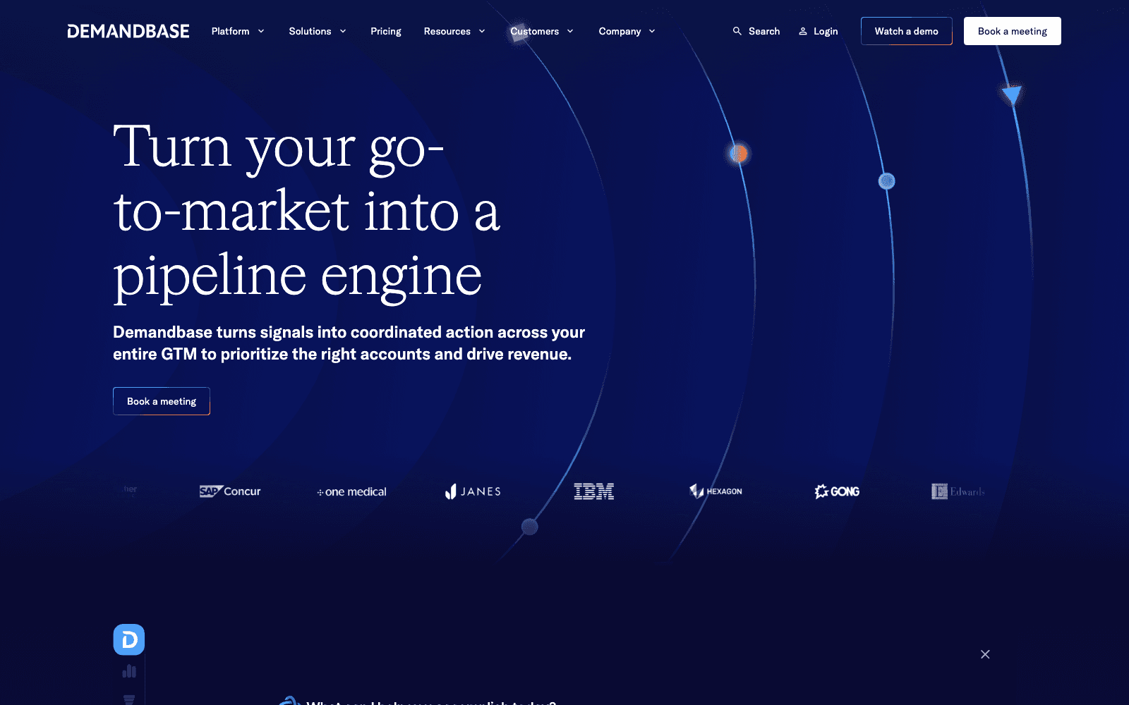 Demandbase sales & revops tool screenshot