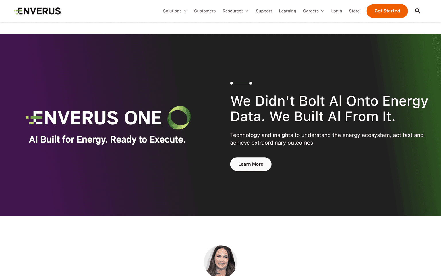 Enverus product interface dashboard screenshot homepage view