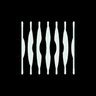 Odyssey world models AI lab brand logo mark on a dark background