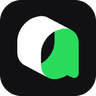 Qoder agentic coding platform brand logo mark on a light background