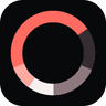 ErosAI logo, a dark rounded tile with a coral segmented ring mark