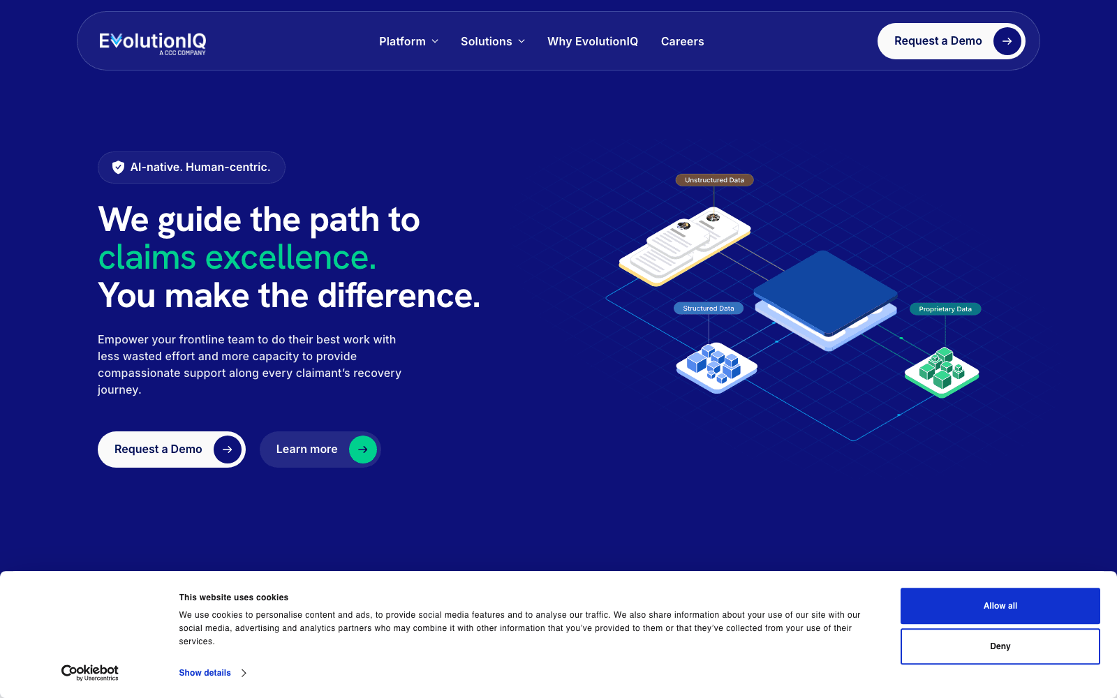 EvolutionIQ insurance tool screenshot