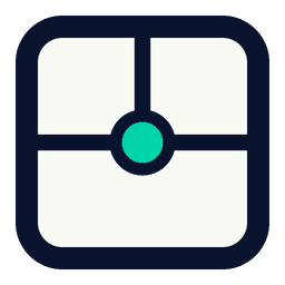 Floor Plan AI logo, a dark rounded square split into four rooms with a teal center dot