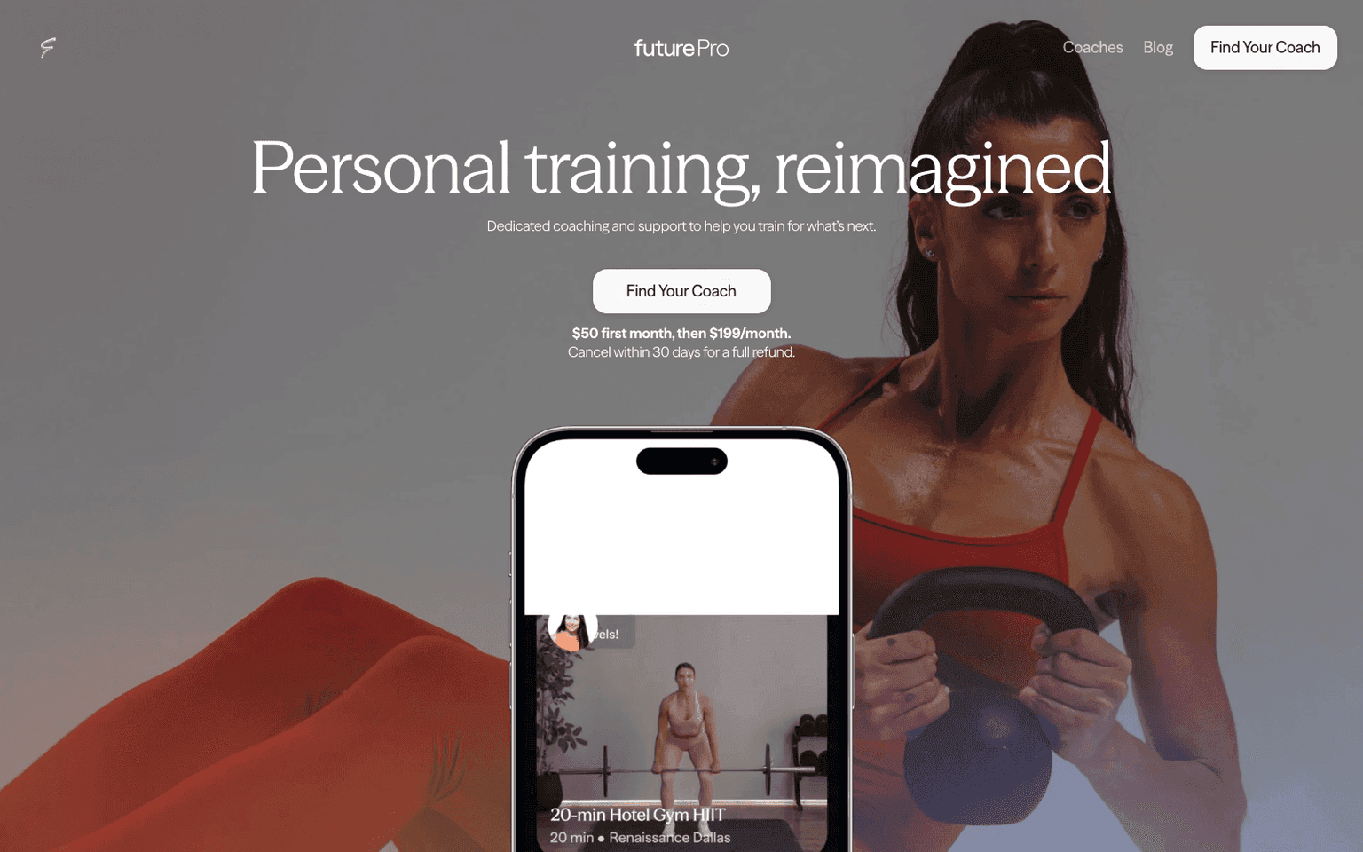 Future fitness & lifestyle tool screenshot