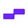 SiliconFlow purple offset stepped brand logo mark for the inference platform