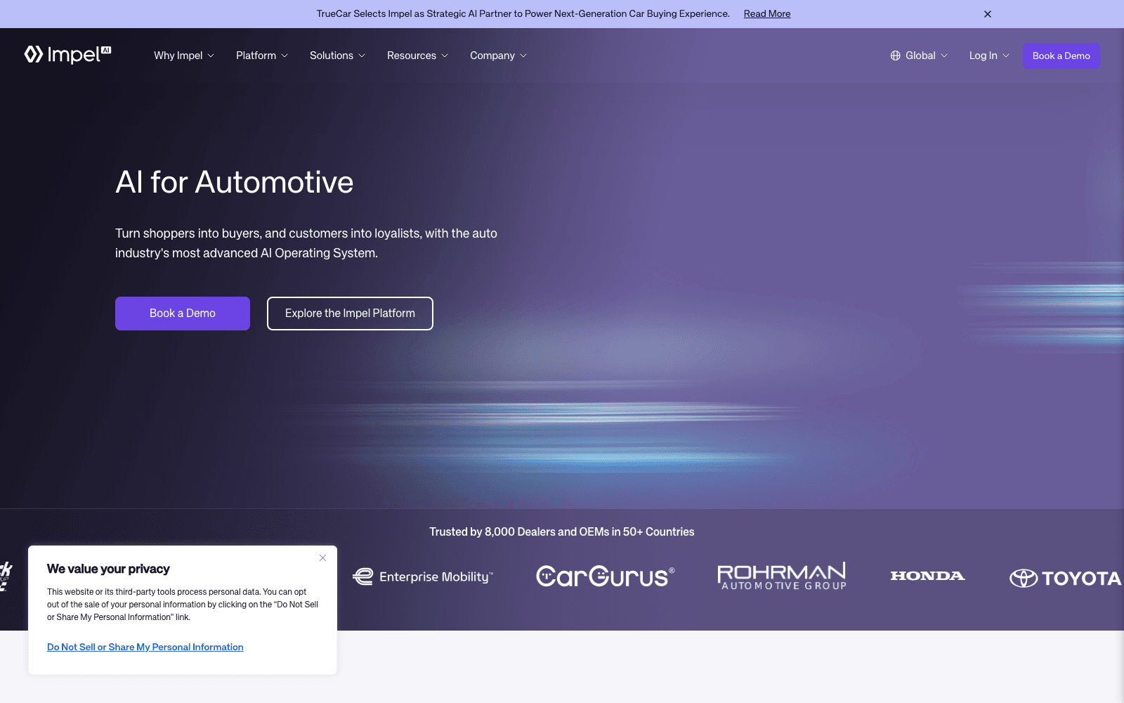 Impel automotive tool screenshot