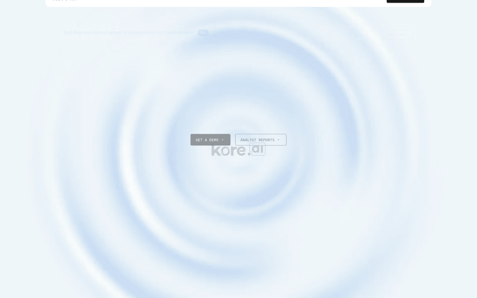 Kore.ai customer support tool screenshot