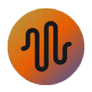 AI Detect brand logo with company glyph and wordmark on transparent background