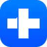 Wondershare Dr.Fone app icon, a white cross on a blue rounded square