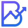 Bizgraph logo, a blue letter B formed from a rising line chart with an arrow