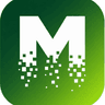 MenuForma logo, a green rounded square with a white M dissolving into QR-style pixels