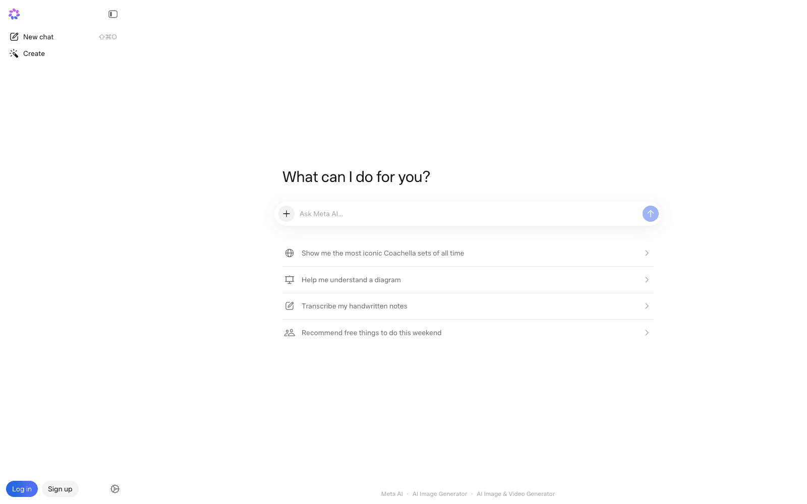 Meta AI ai agents tool screenshot