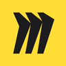 Miro visual collaboration platform logo mark on a plain background