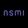 Asmi logo, a white asmi wordmark on dark for the AI voice assistant that makes real phone calls