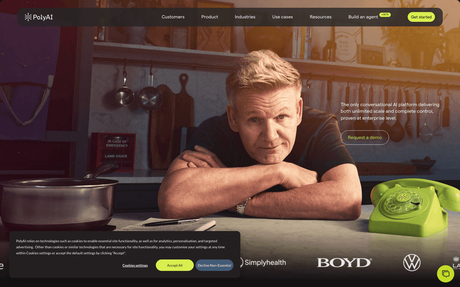PolyAI voice ai tool screenshot