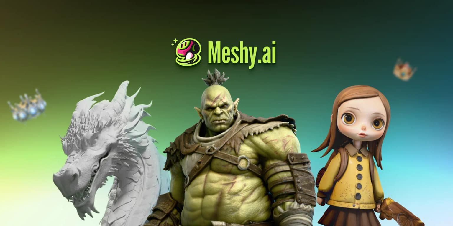 Meshy AI 3D Model Generator Screenshot