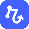 Relay.app workflow automation company logo mark on a plain background