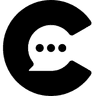 ChatCut logo, a black letter C wrapping a chat bubble mark for the AI video editor