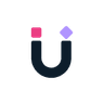 Fuzzy AI logo, a stylized letter U mark with colored dots for the LinkedIn sales outreach platform