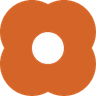 Pazi logo, an orange rounded clover shape mark for the autonomous company AI agent platform