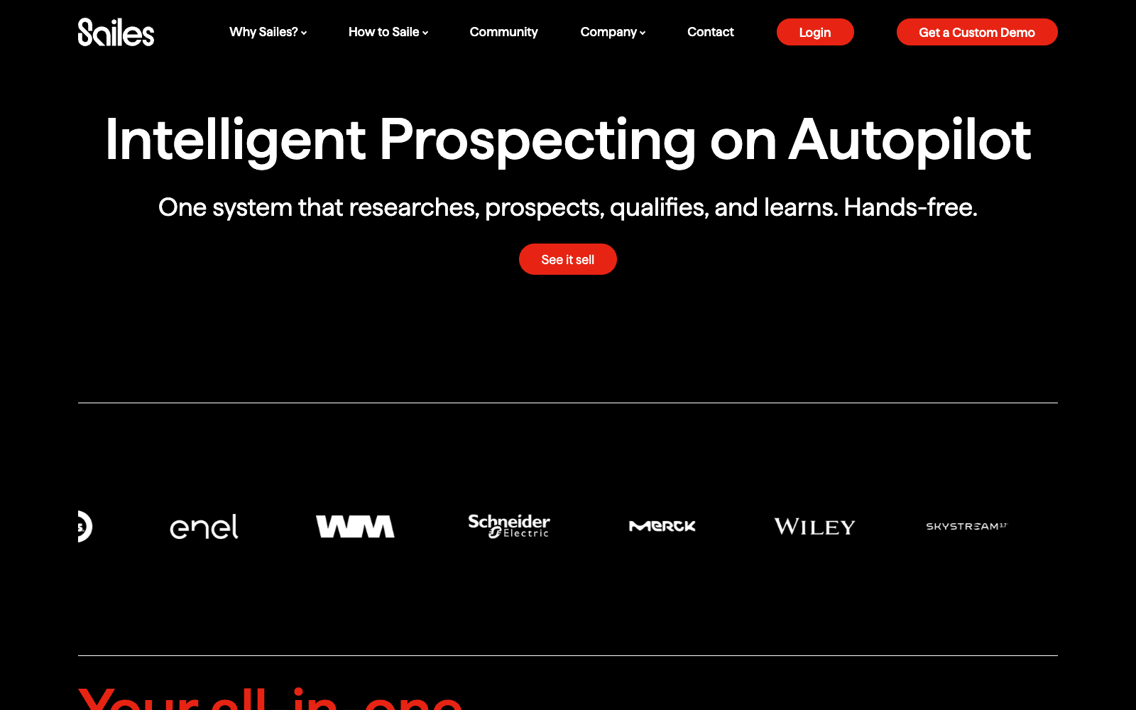 Sailes ai sdrs tool screenshot