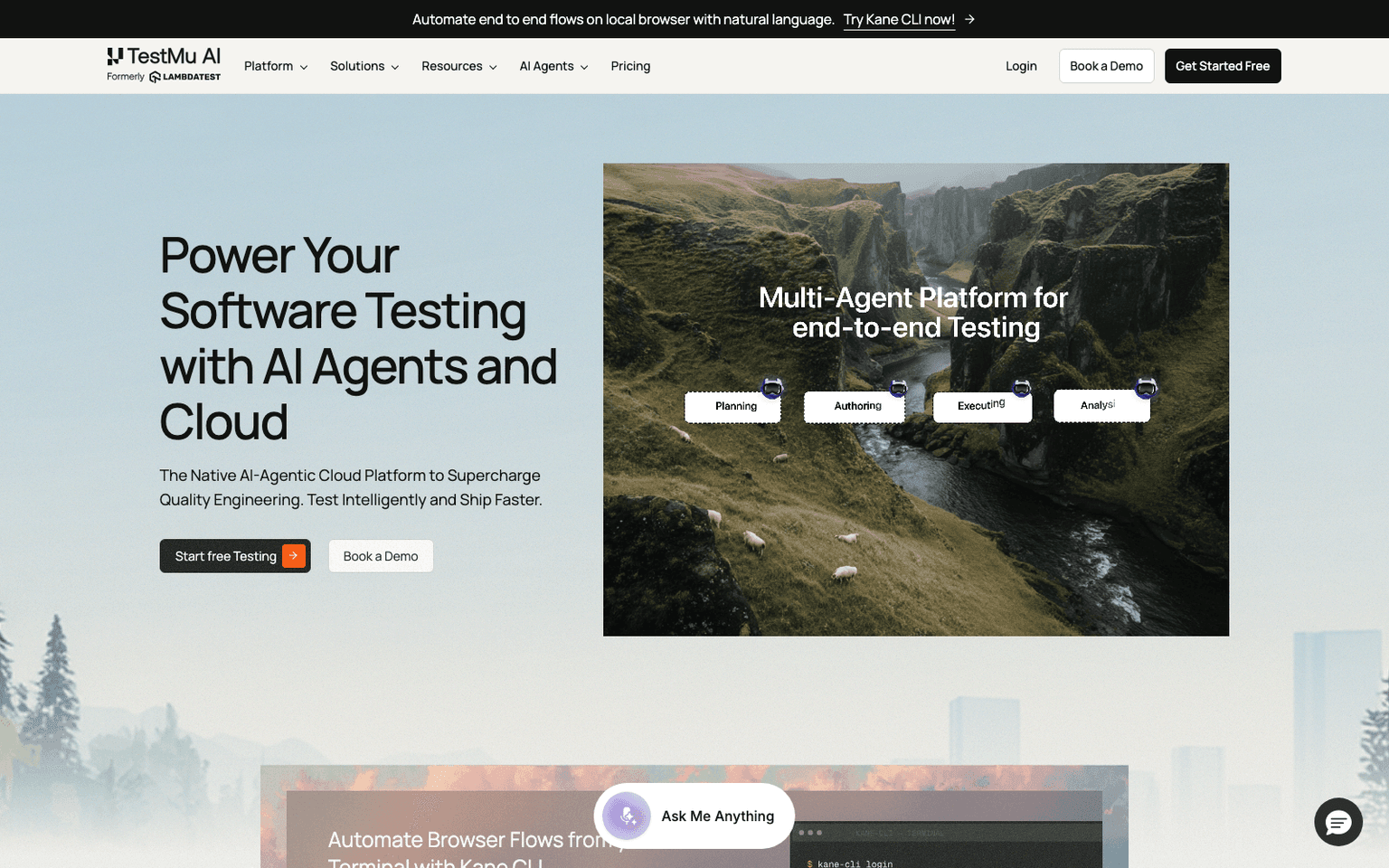 TestMU AI developer tools tool screenshot