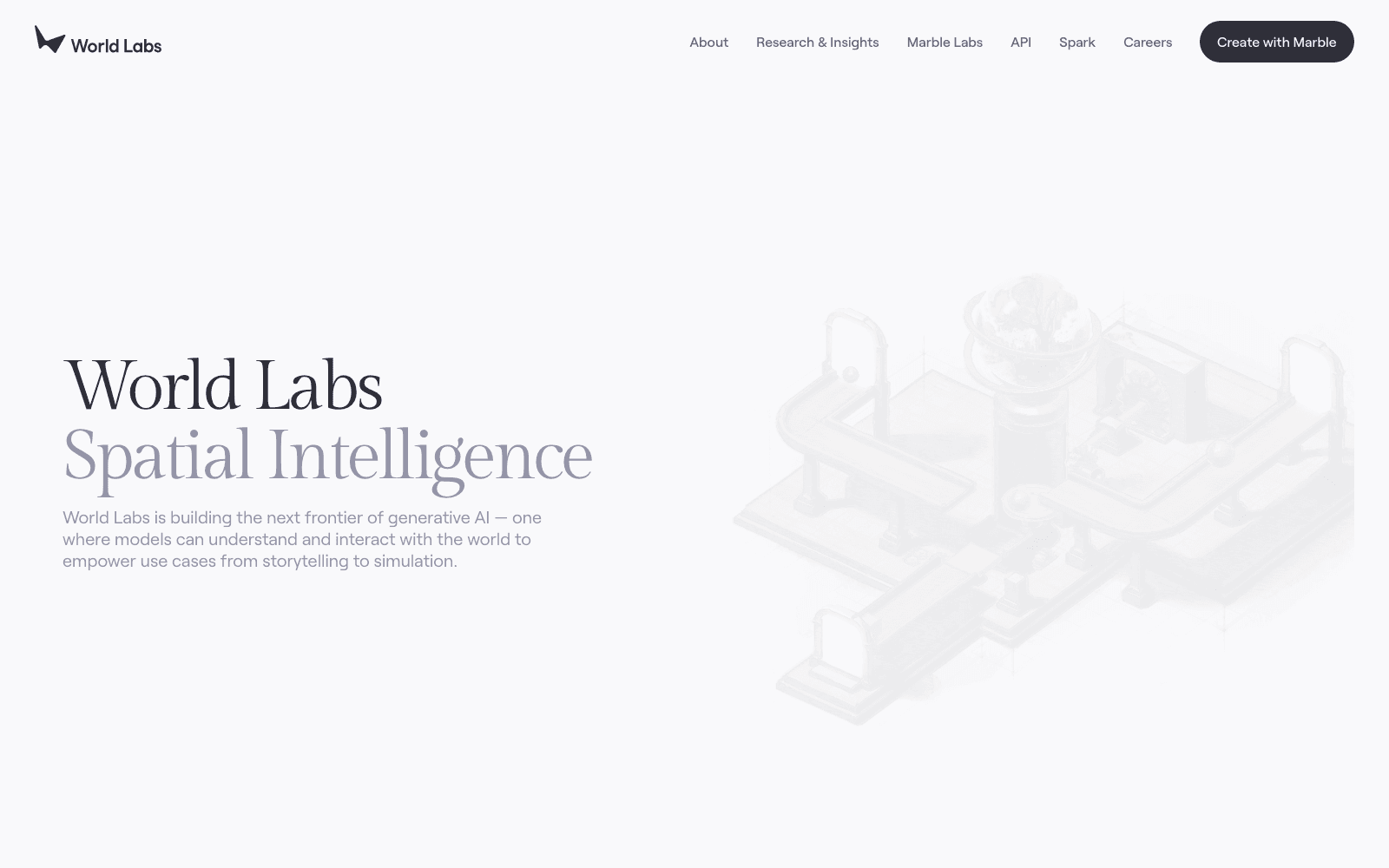 World Labs ai/ml models tool screenshot