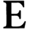 Ellis logo, a black serif letter E mark for the private credit operations AI platform
