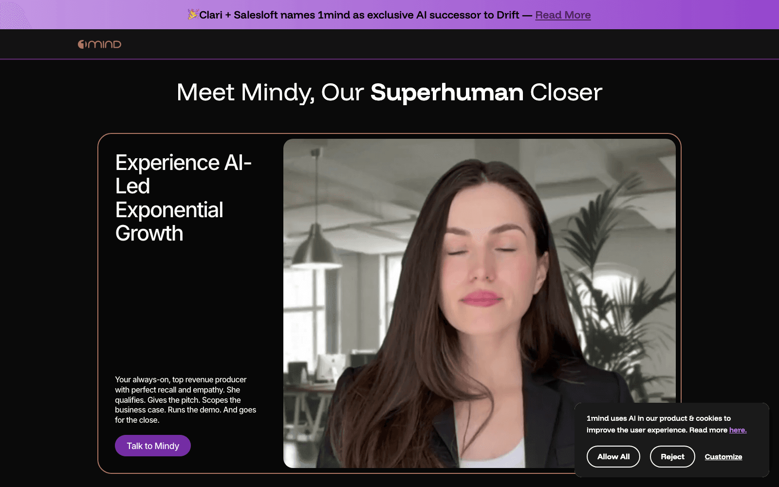 1mind sales & revops tool screenshot