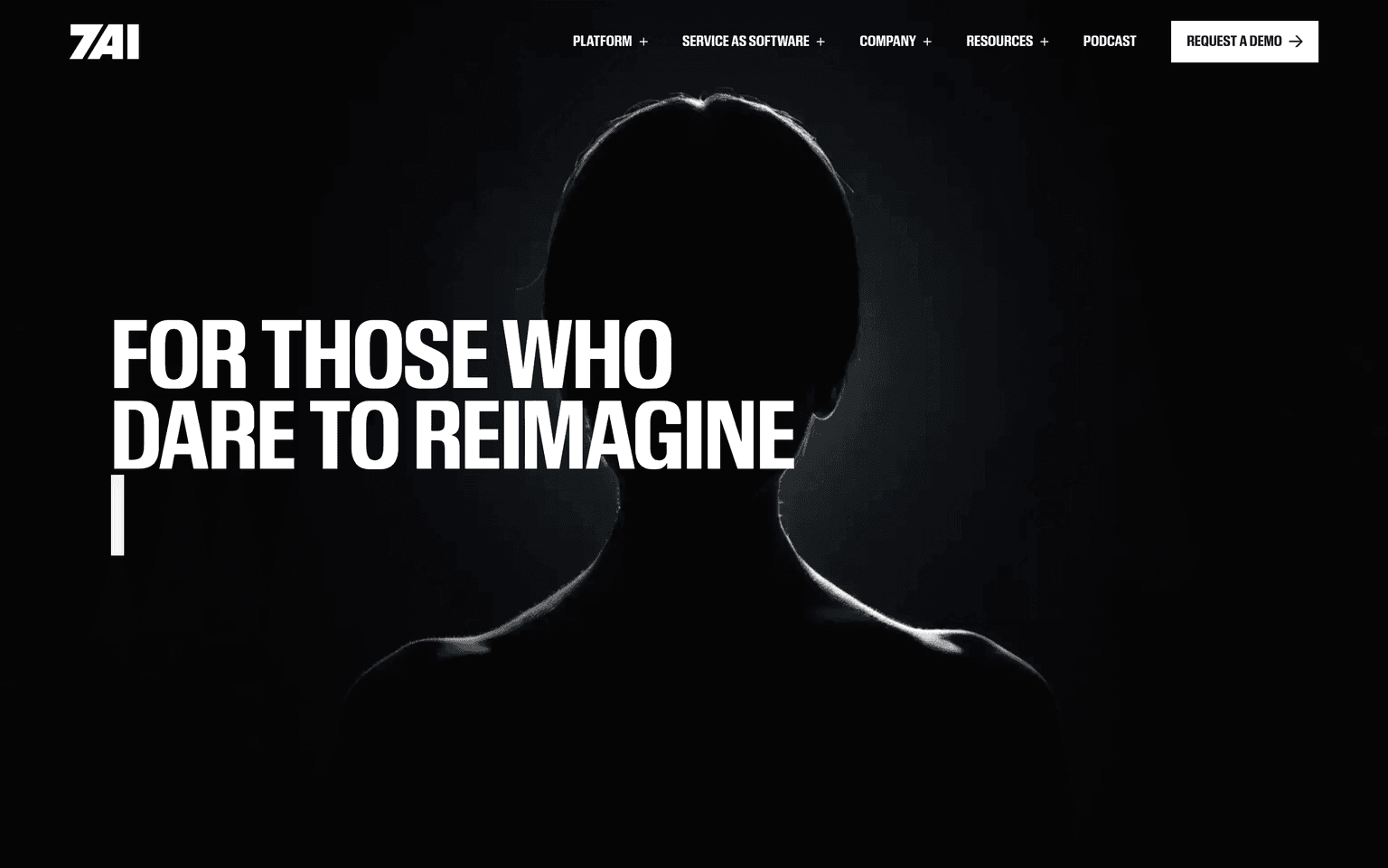 7AI website homepage screenshot showing the product