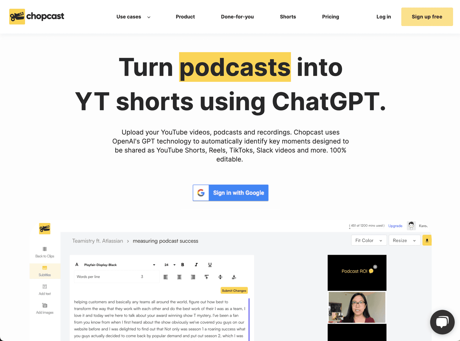 Chopcast - Transforming Webinars into Clip