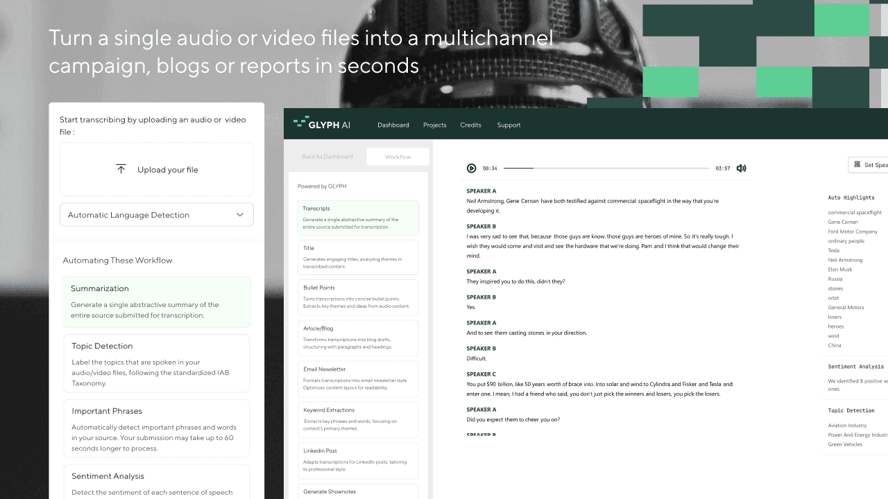 Glyph AI - workflow automation tool screenshot