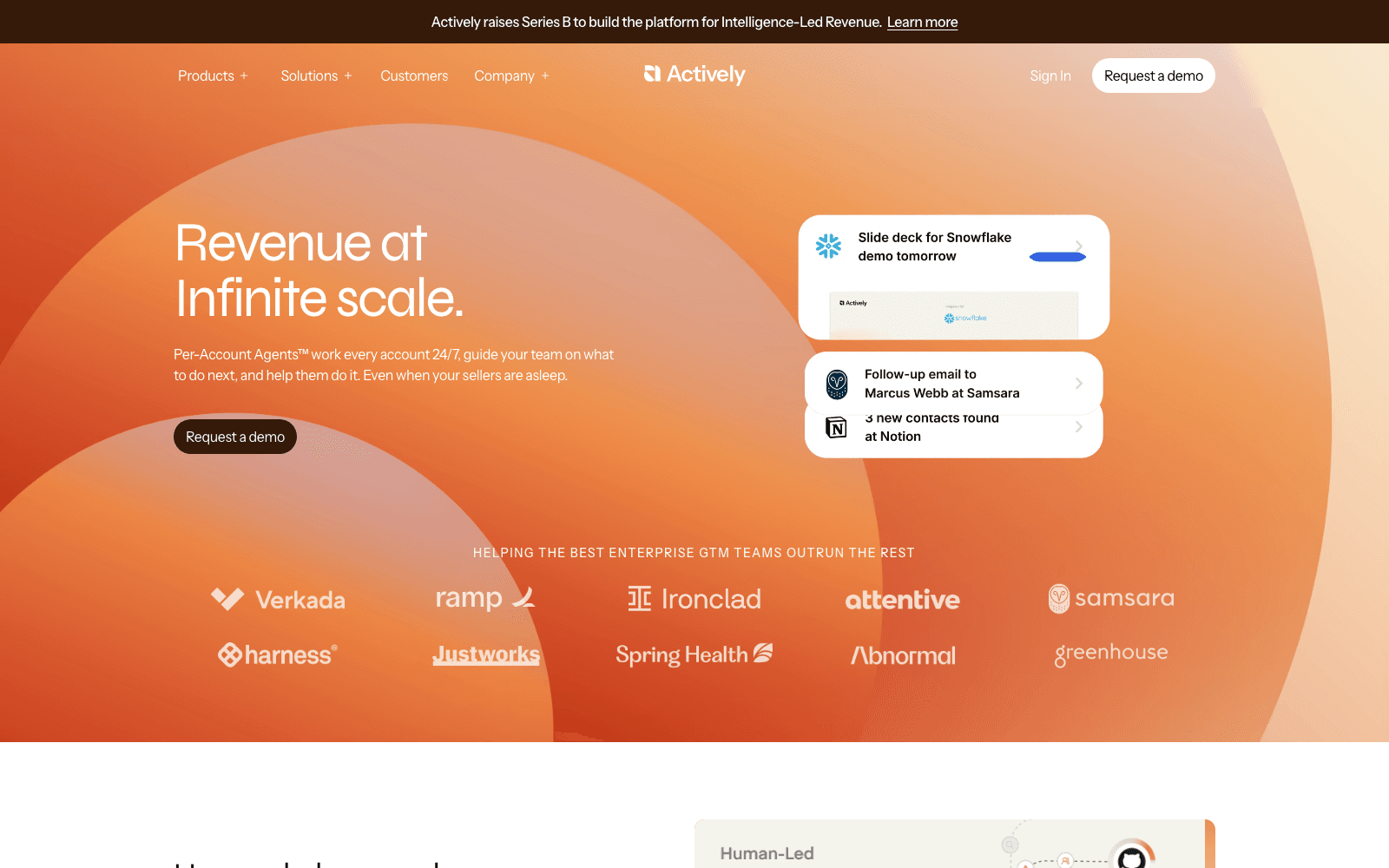 Actively AI ai infrastructure tool screenshot