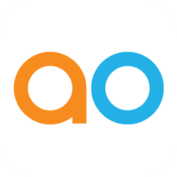 App Orchid logo, an orange and blue lowercase ao mark for the enterprise semantic layer platform