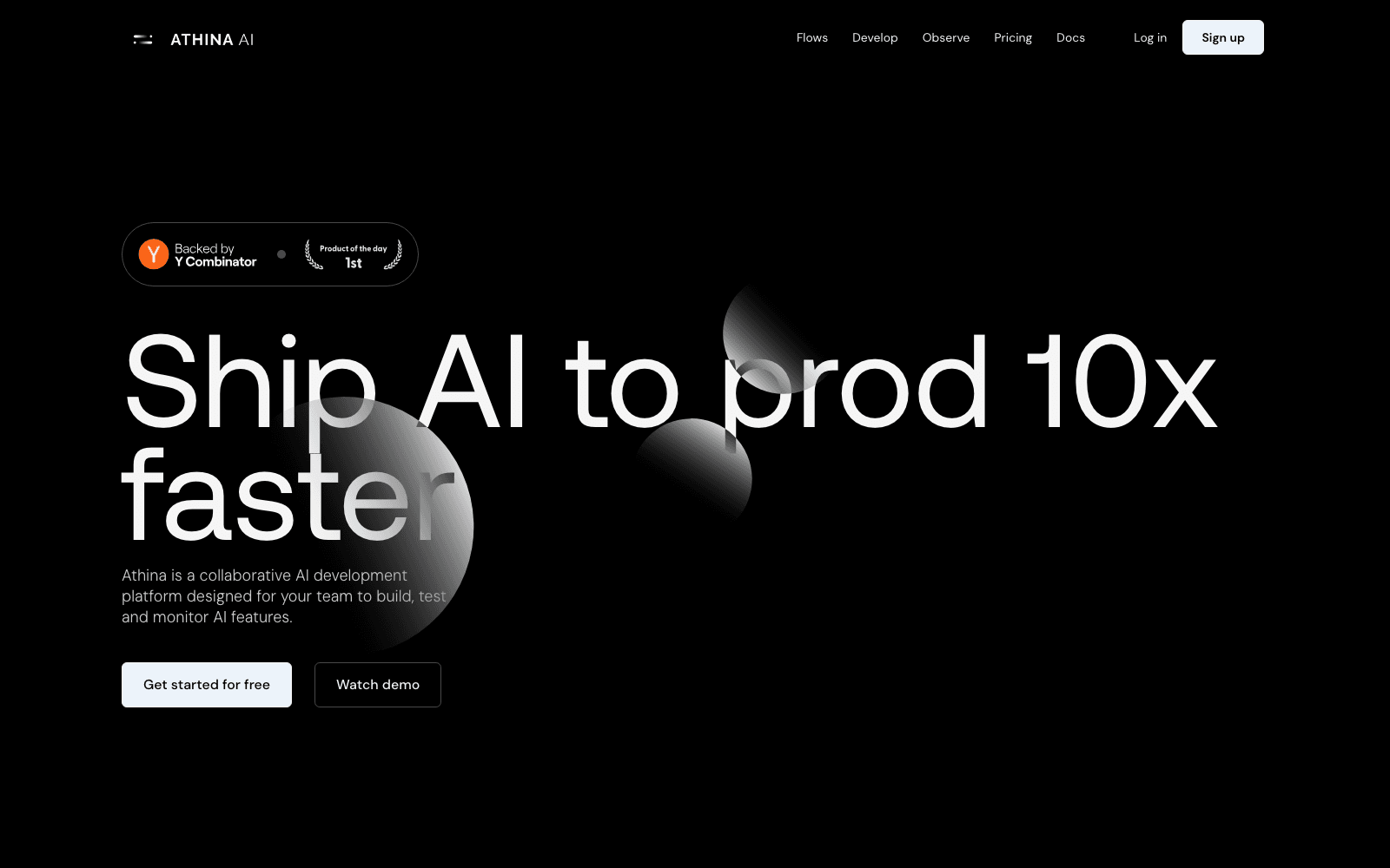 Athina AI ai infrastructure tool screenshot