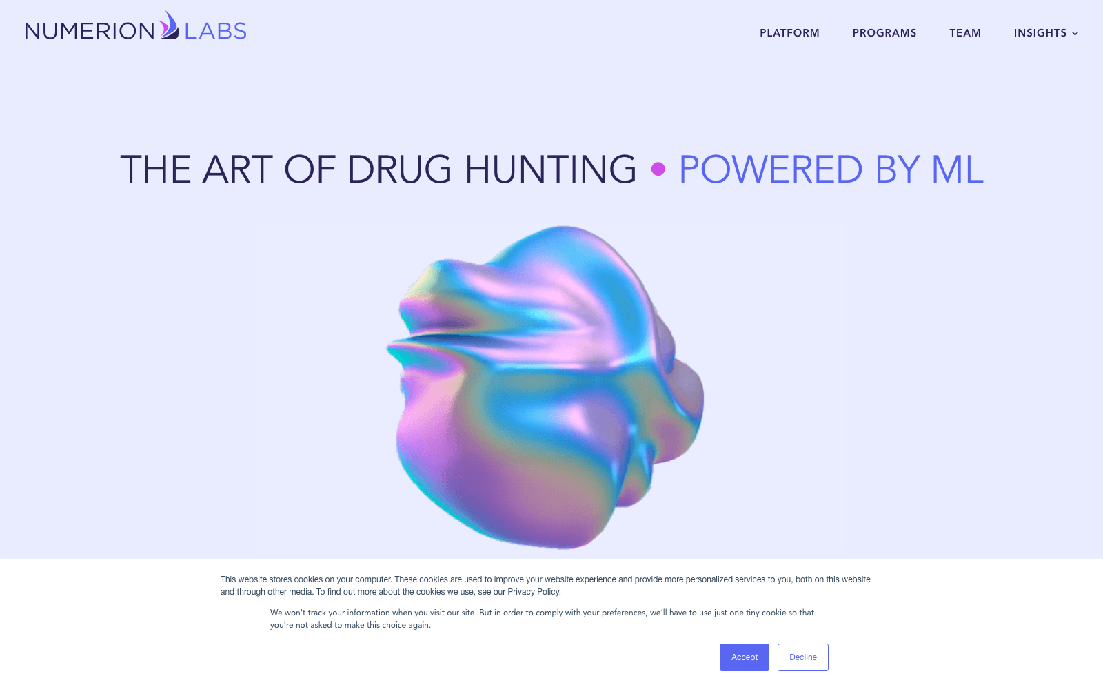 Atomwise healthcare tool screenshot