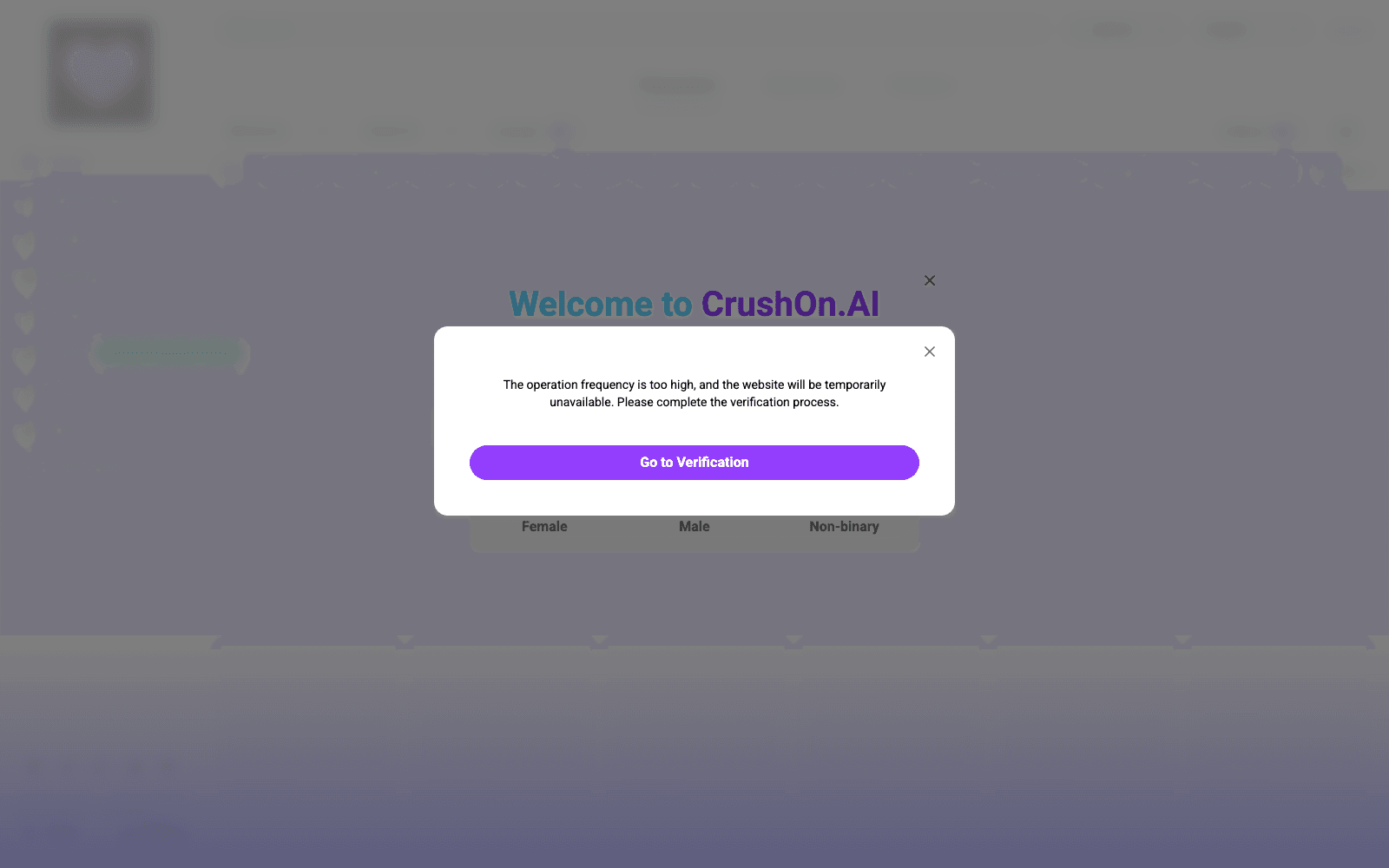 CrushOn.ai nsfw tool screenshot