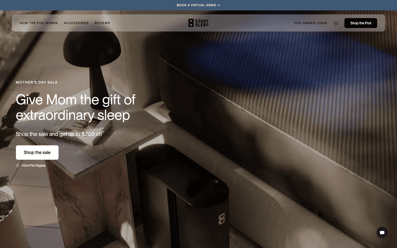 Eight Sleep fitness & lifestyle tool screenshot